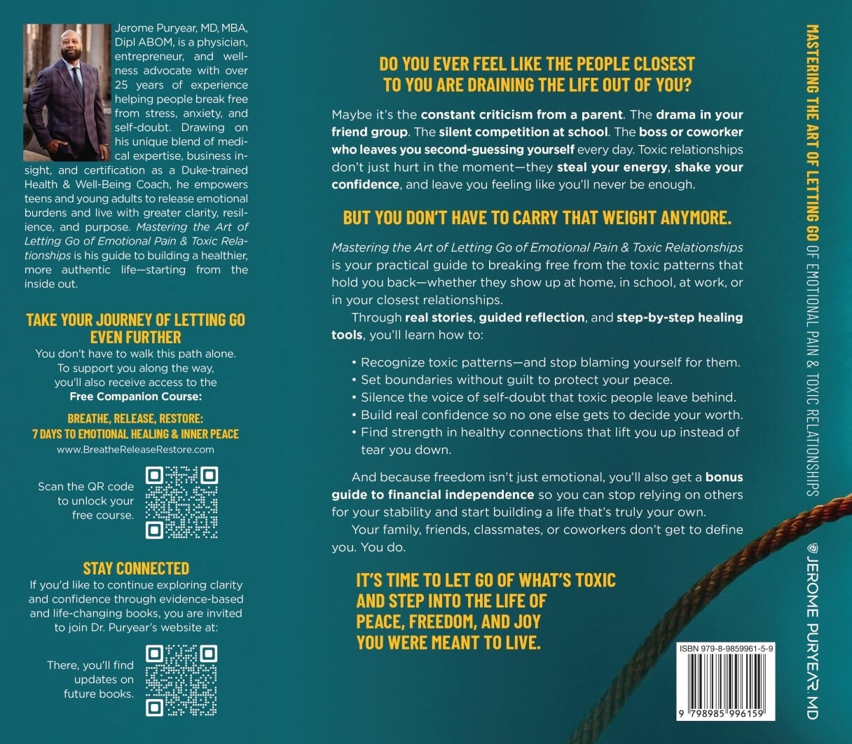 Mastering the art of letting go of emotional pain and toxic relationships